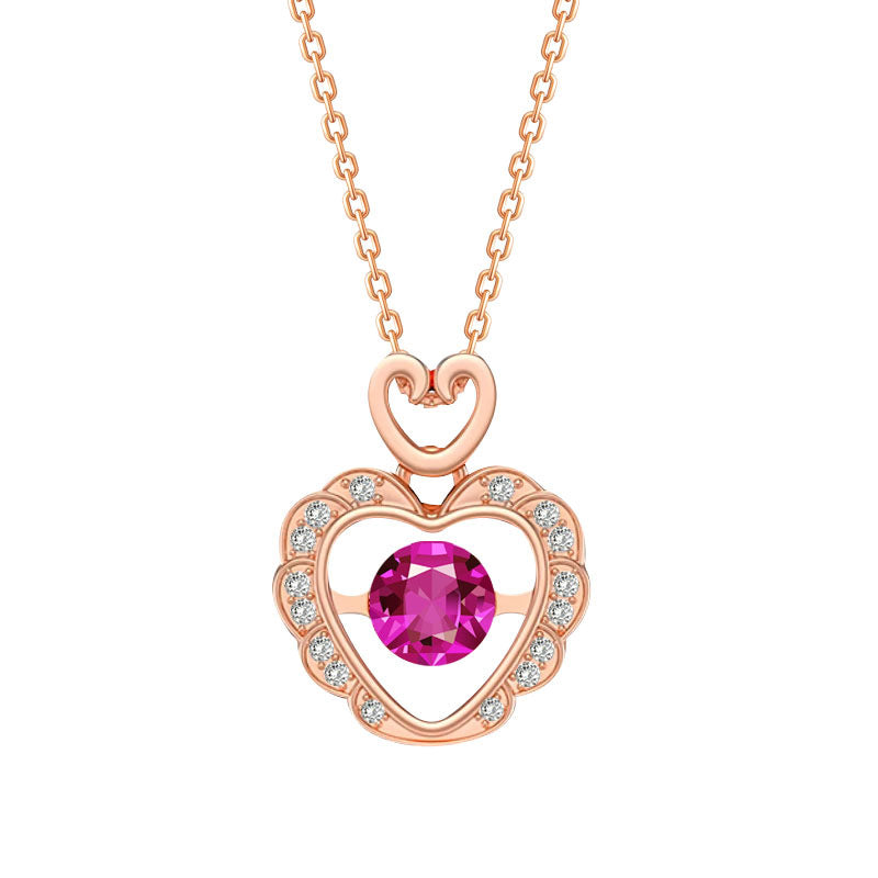 Moissanite Love Necklace
