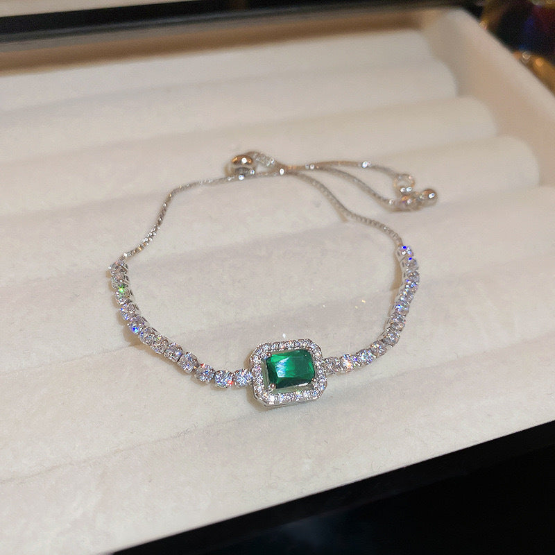 VALORE Cheap Jewelry Silver Bracelet with Blue Gem