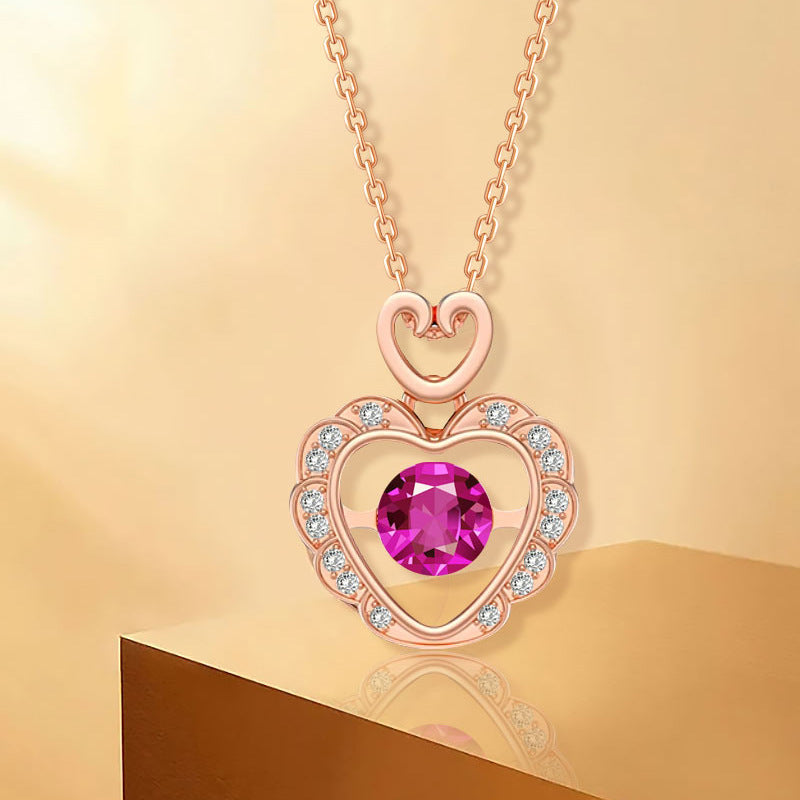 Moissanite  Love Necklace