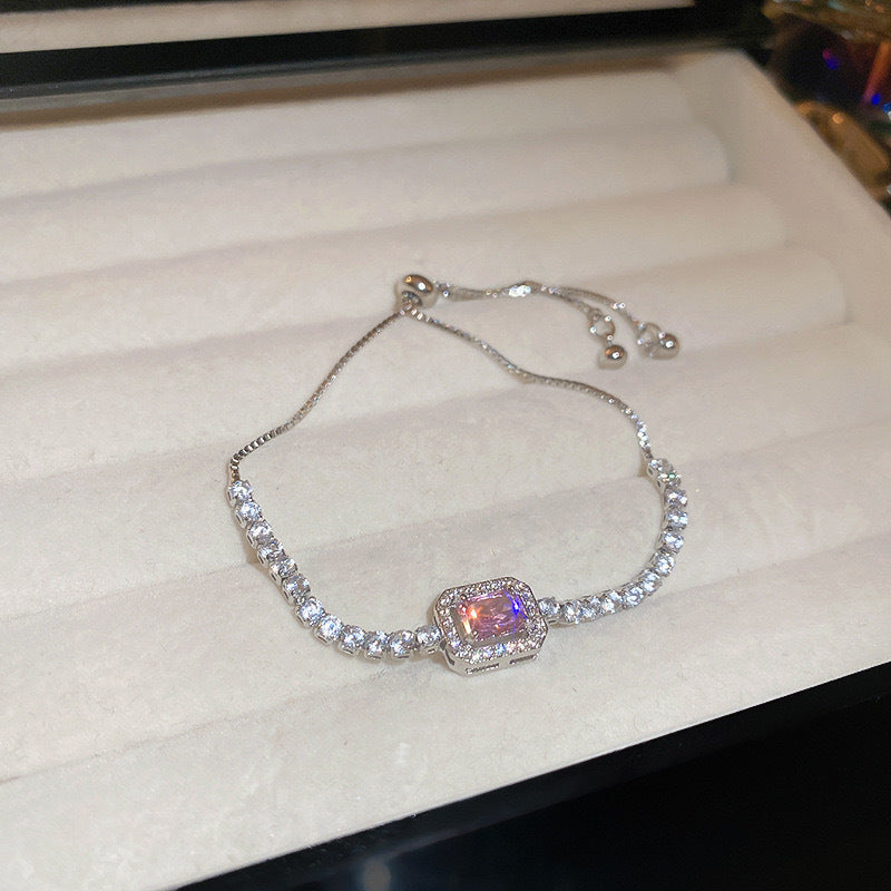 VALORE Cheap Jewelry Silver Bracelet with Blue Gem