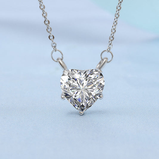 Moissanite Necklace Clavicle Chain