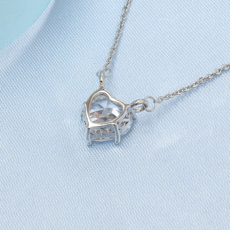 Moissanite Necklace Clavicle Chain