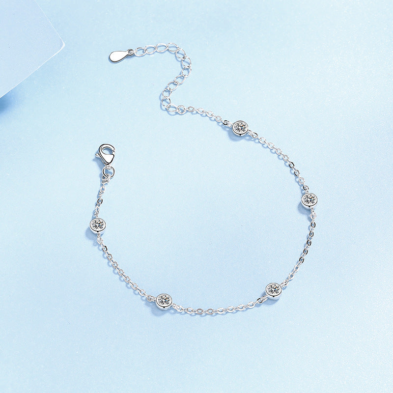 VALORE Cheap Jewelry Silver Bracelet with Crystals
