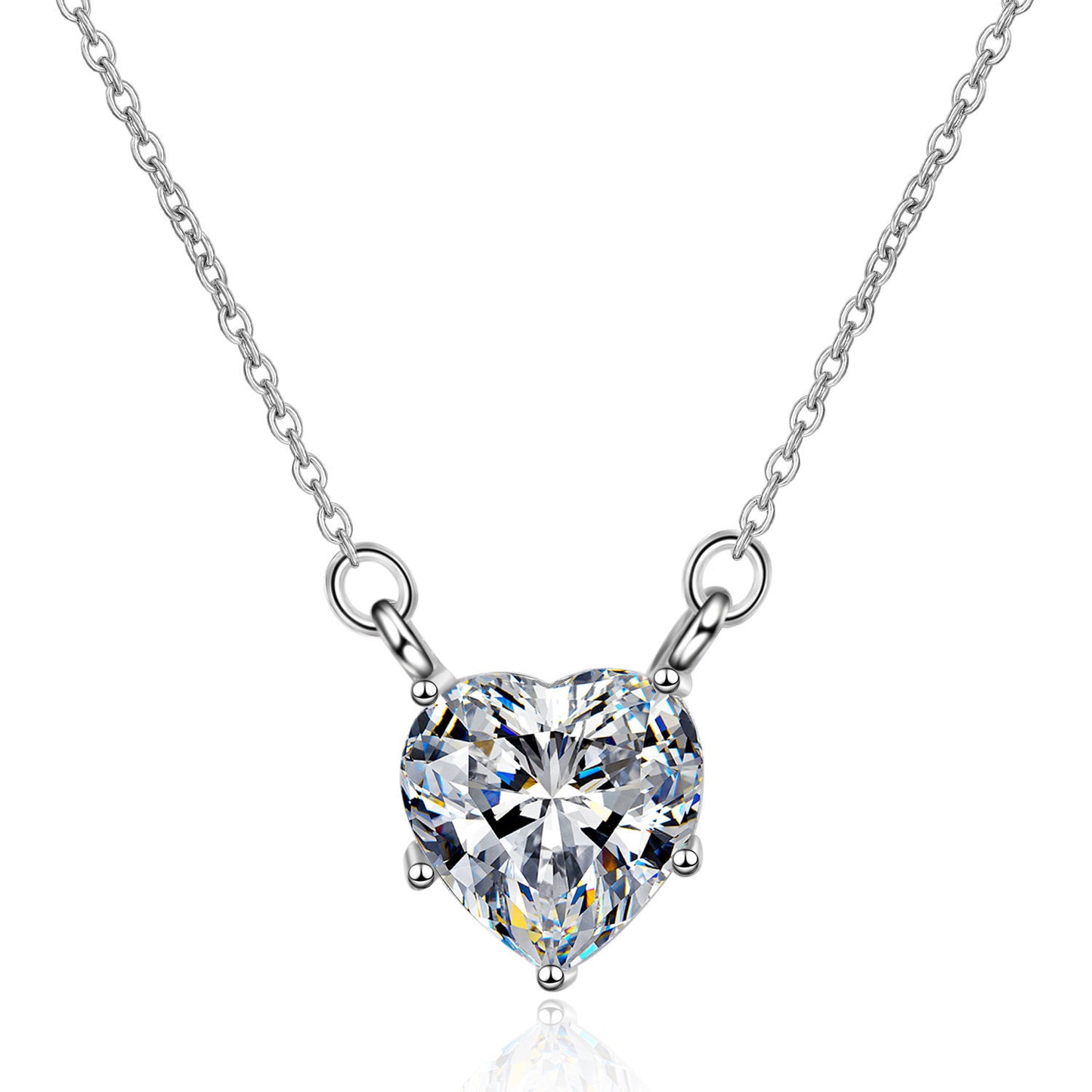Moissanite Necklace Clavicle Chain