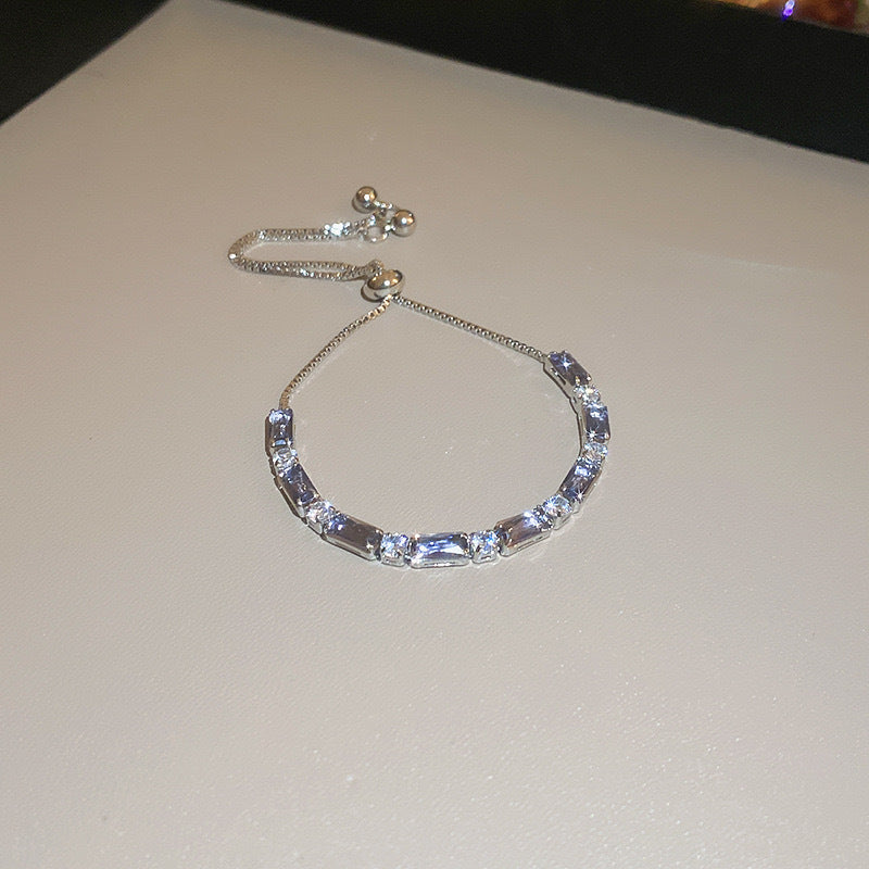 VALORE Cheap Jewelry Silver Bracelet with Blue Gem