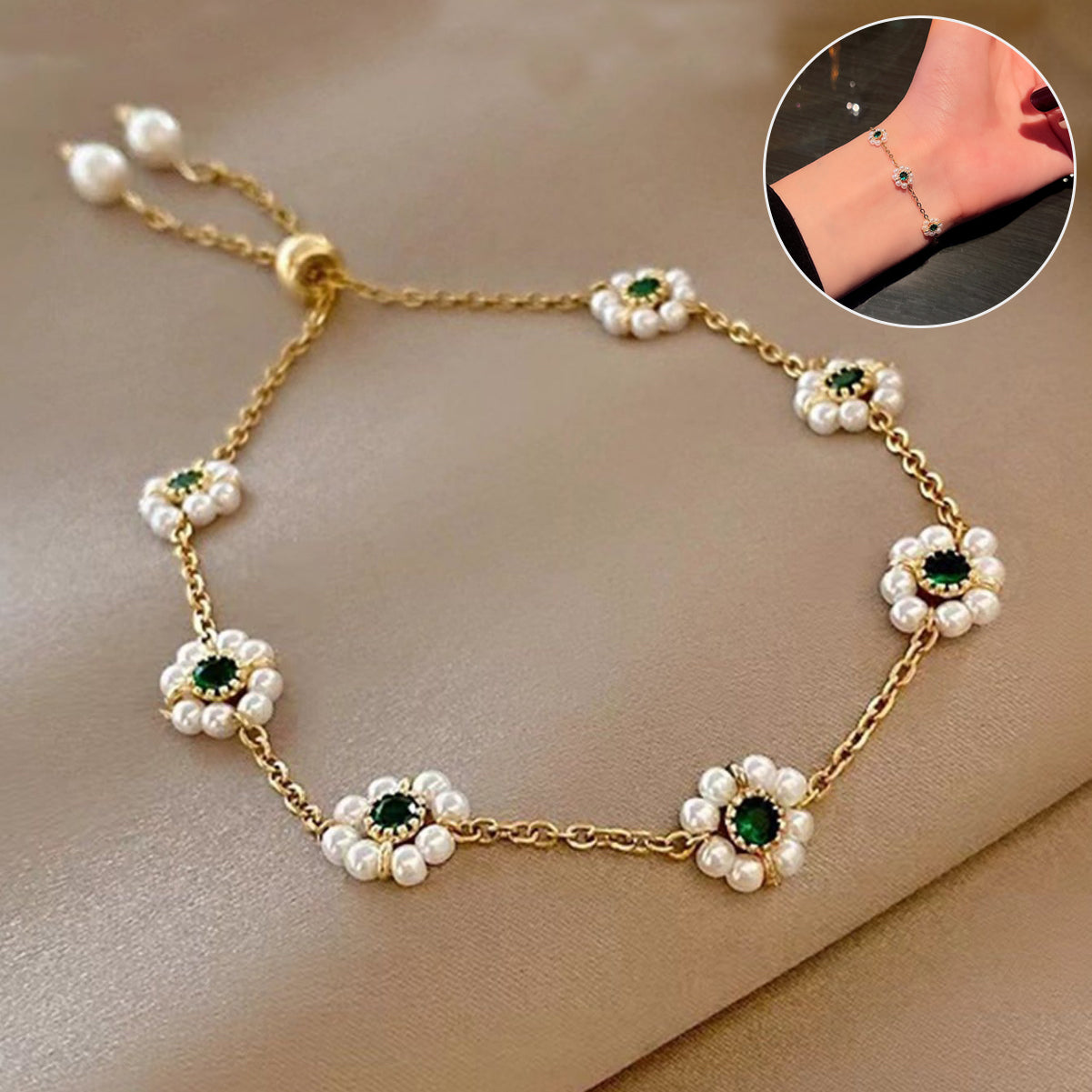 VALORE Pearl Flower Bracelet - High-End Cheap Jewelry
