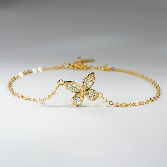 Moissanite Butterfly Bracelet