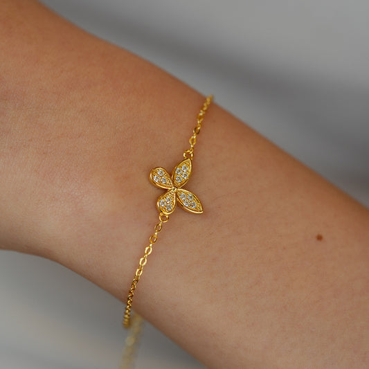 Moissanite Butterfly Bracelet