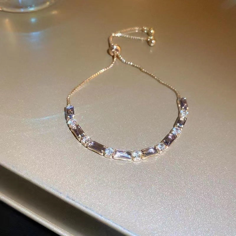 VALORE Cheap Jewelry Silver Bracelet with Blue Gem